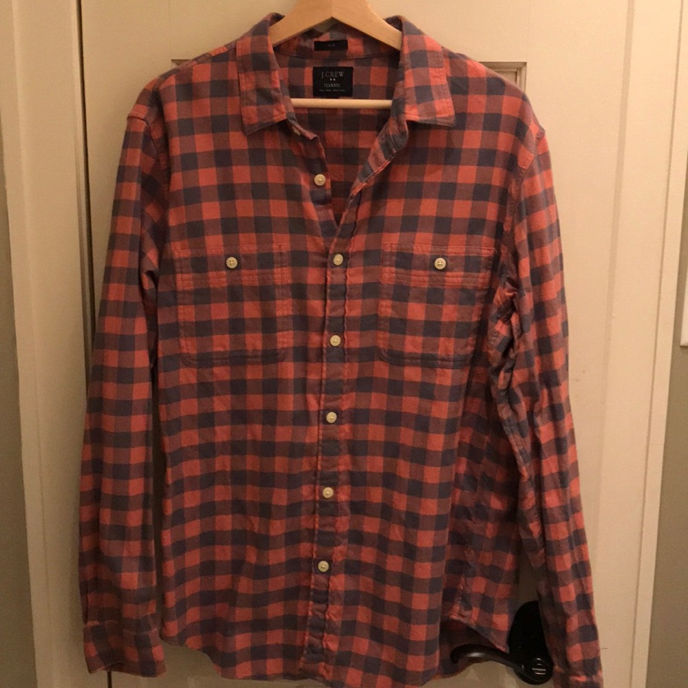 J Crew Large Slim Flannel